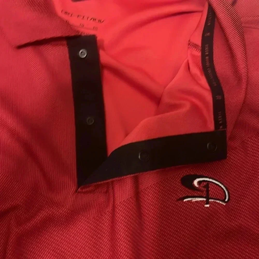 Nike Tiger Woods Design Golf Polo Shirt Red XL El Cardinal